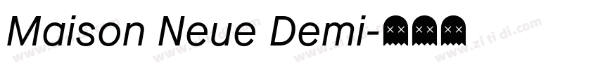 Maison Neue Demi字体转换